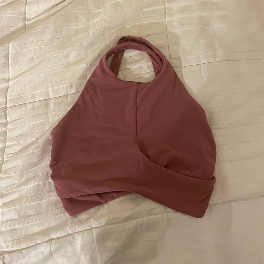 Lululemon purple long lined sports bra